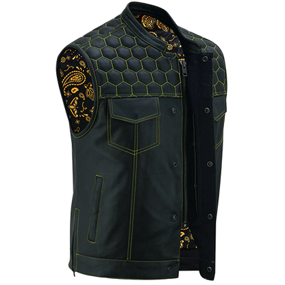 Men's Gold Rush Leather Vest