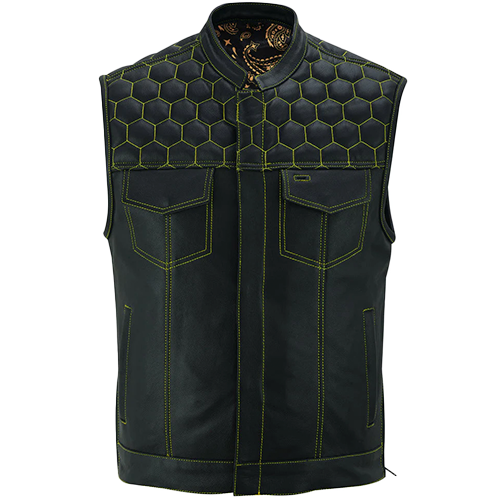 Men's Gold Rush Leather Vest