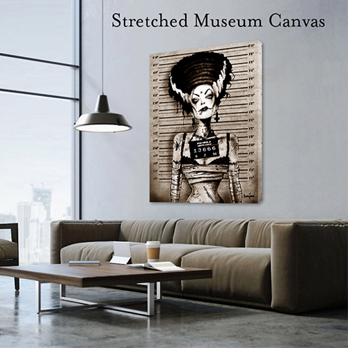 Bride Mugshot Canvas Print