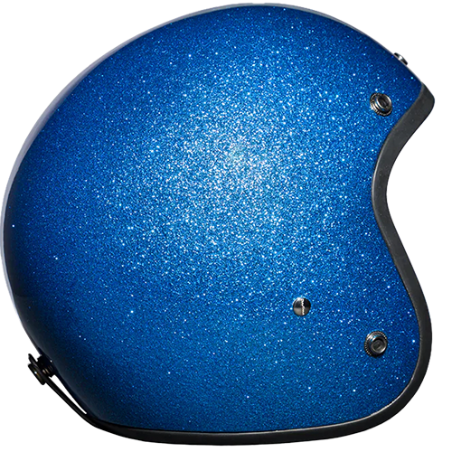 Daytona Cruiser with Visor in Blue Metal Flake