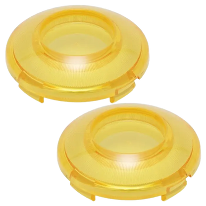 Gold Refractor Turn Signal Bullet Style Lens Covers for Harley-Davidson®