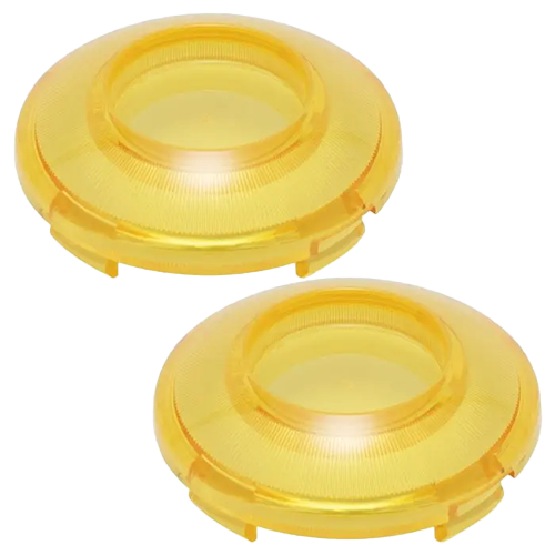 Gold Refractor Turn Signal Bullet Style Lens Covers for Harley-Davidson®