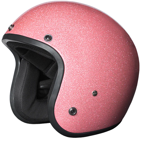 Daytona Cruiser with Visor in Pink Metal Flake