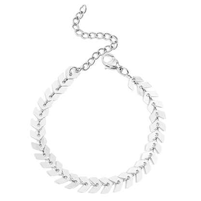 Arrowhead Chevron Bracelet / Anklet – Silver ✨🖤