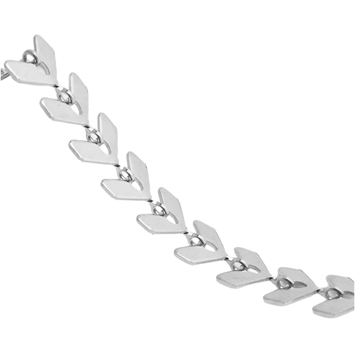 Arrowhead Chevron Bracelet / Anklet – Silver ✨🖤