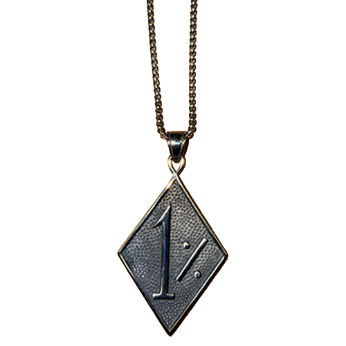 1% Large Pendant Necklace – Stainless Steel 💀🖕