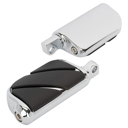 Adjustable 2.5 Inch Angled Chrome Motorcycle Foot Peg Mounts