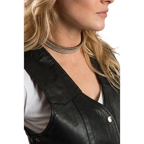 Adjustable Wrap Bracelet Can Be Used As Choker Necklace