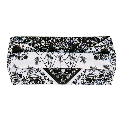Skull Paisley Chevron Rhinestone Crystal Headband Wrap 💀✨