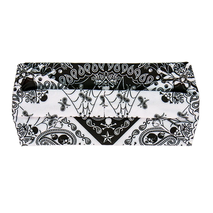 Skull Paisley Chevron Rhinestone Crystal Headband Wrap 💀✨