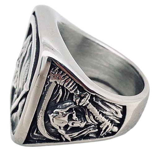 Skull Sickle Death Ring