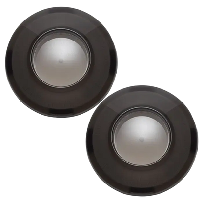 Blacked Out Smoked Turn Signal Lens Covers For Harley Touring Models Front View