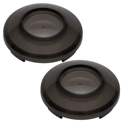 Blacked Out Smoked Turn Signal Lens Covers For Harley Touring Models