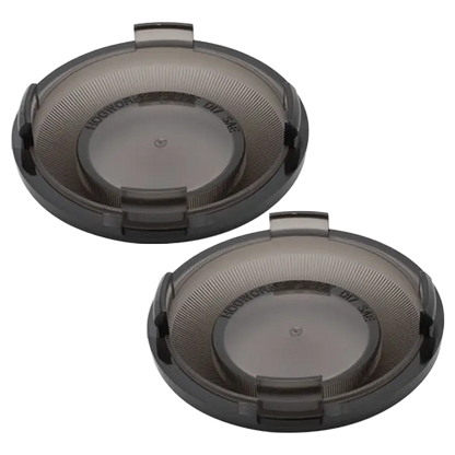 Blacked Out Smoked Turn Signal Lens Covers For Harley Touring Models