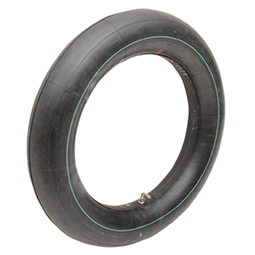 Standard 15-inch motorcycle inner tube with a 90-degree PV-78 metal valve.