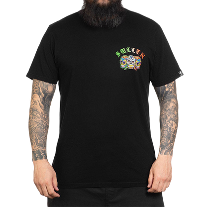 Unisex sugar skull T-shirt with calavera mini designs