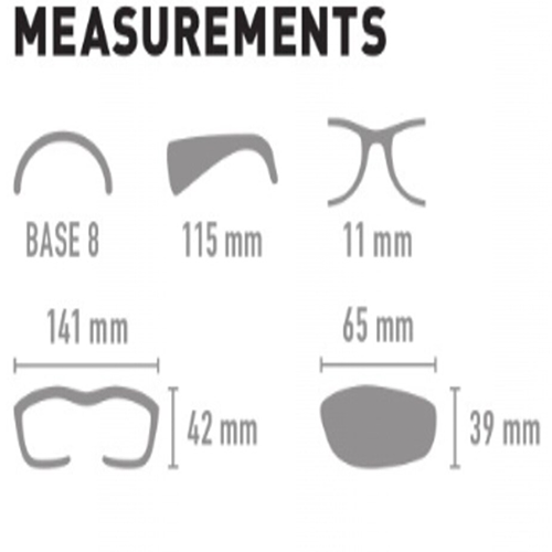 Swift Sunglasses Measurments
