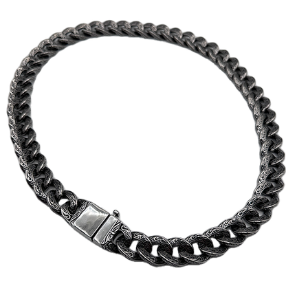 ¾ Inch Wide Stainless Steel Tattoo Hook Necklace