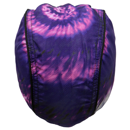 Tie Dye Motorcycle Skull Cap Headwrap Top View