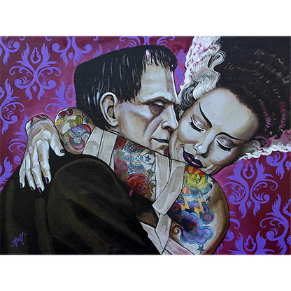 Gothic Love Canvas Wall Art – Museum Quality Print