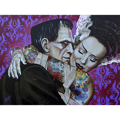 Gothic Love Canvas Wall Art – Museum Quality Print