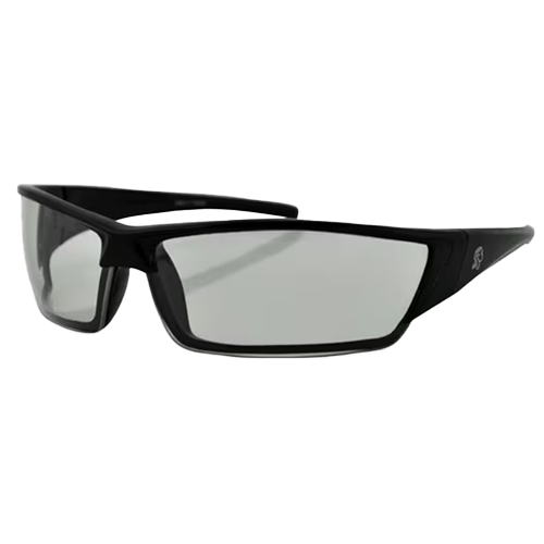 A pair of black framed Utah Clear Lens Glasses with small square full frame design.