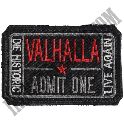 Viking Biker Patch With Hook And Loop Backing