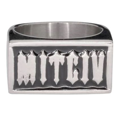 Victim Ring – Stainless Steel Reverse Lettering