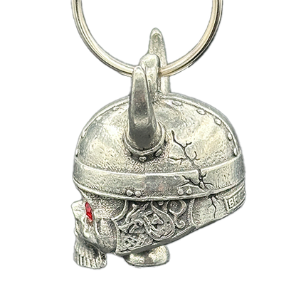 Bravo Bells Viking Skull Motorcycle Bell With Split Ring