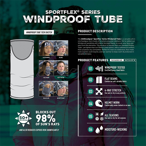 Windproof Motley Tube® Details