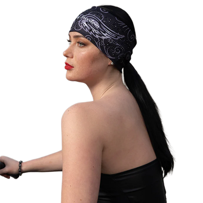 Women’s Ponytail Hole Biker Headwrap