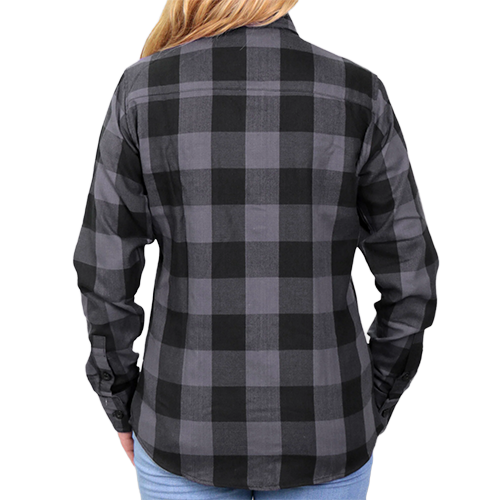Heavyweight Cotton Plaid Shirt For Women