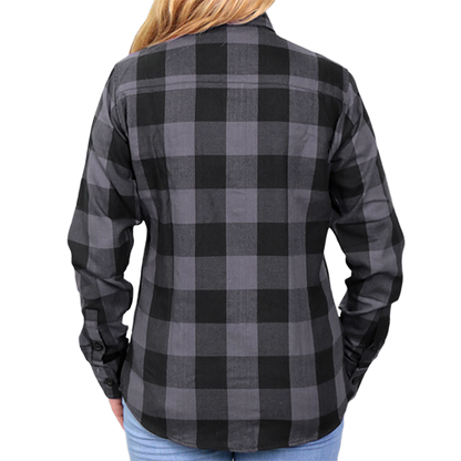 Heavyweight Cotton Plaid Shirt For Women