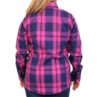 Heavyweight Cotton Plaid Shirt For Women
