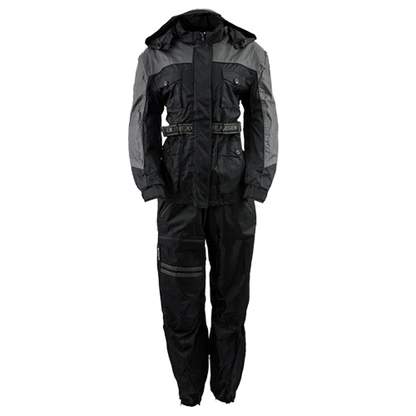 Womens NexGen Armored Rain Suit Black And Grey