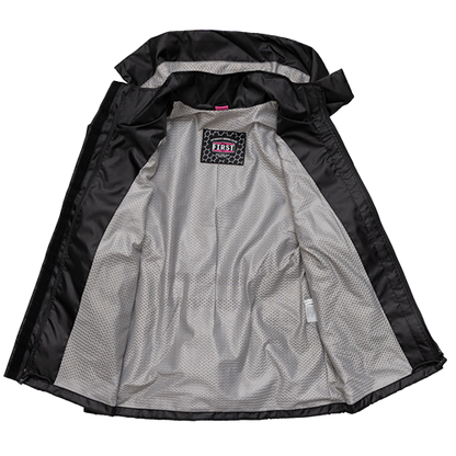 Black & Pink Rain Suit – Breathable All-Weather Motorcycle Gear
