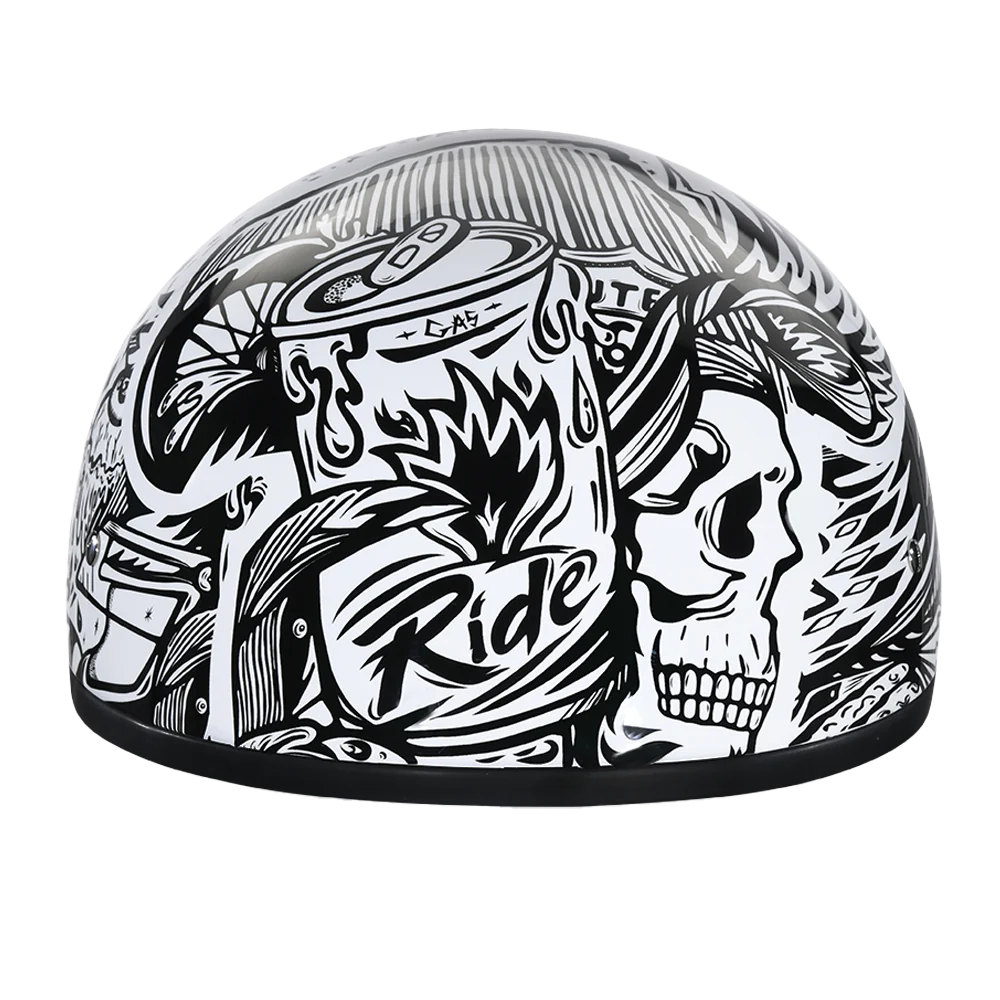 Daytona Skull Cap in Live Fast