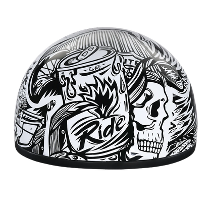 Daytona Skull Cap in Live Fast