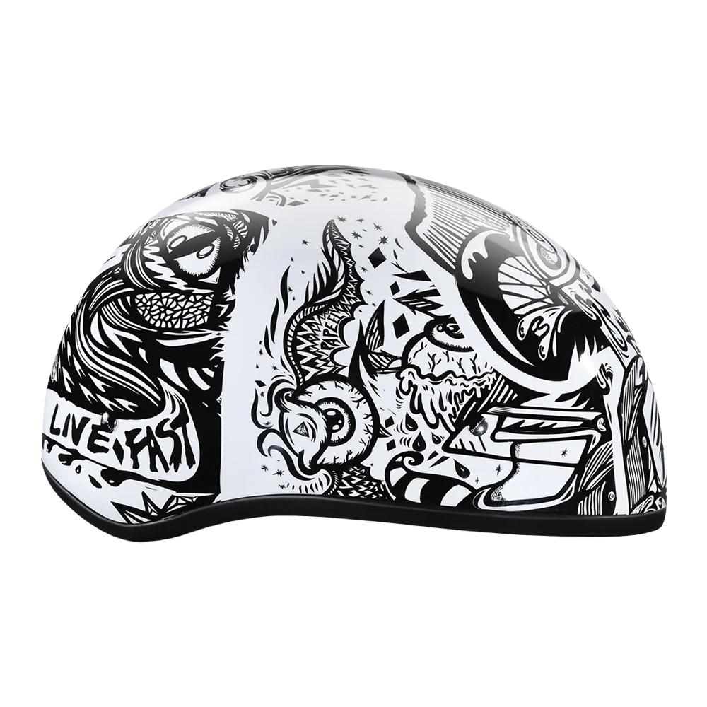 Daytona Skull Cap in Live Fast