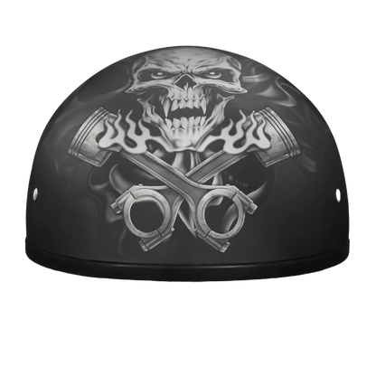 Daytona Skull Cap in Skull & Cross Pistons