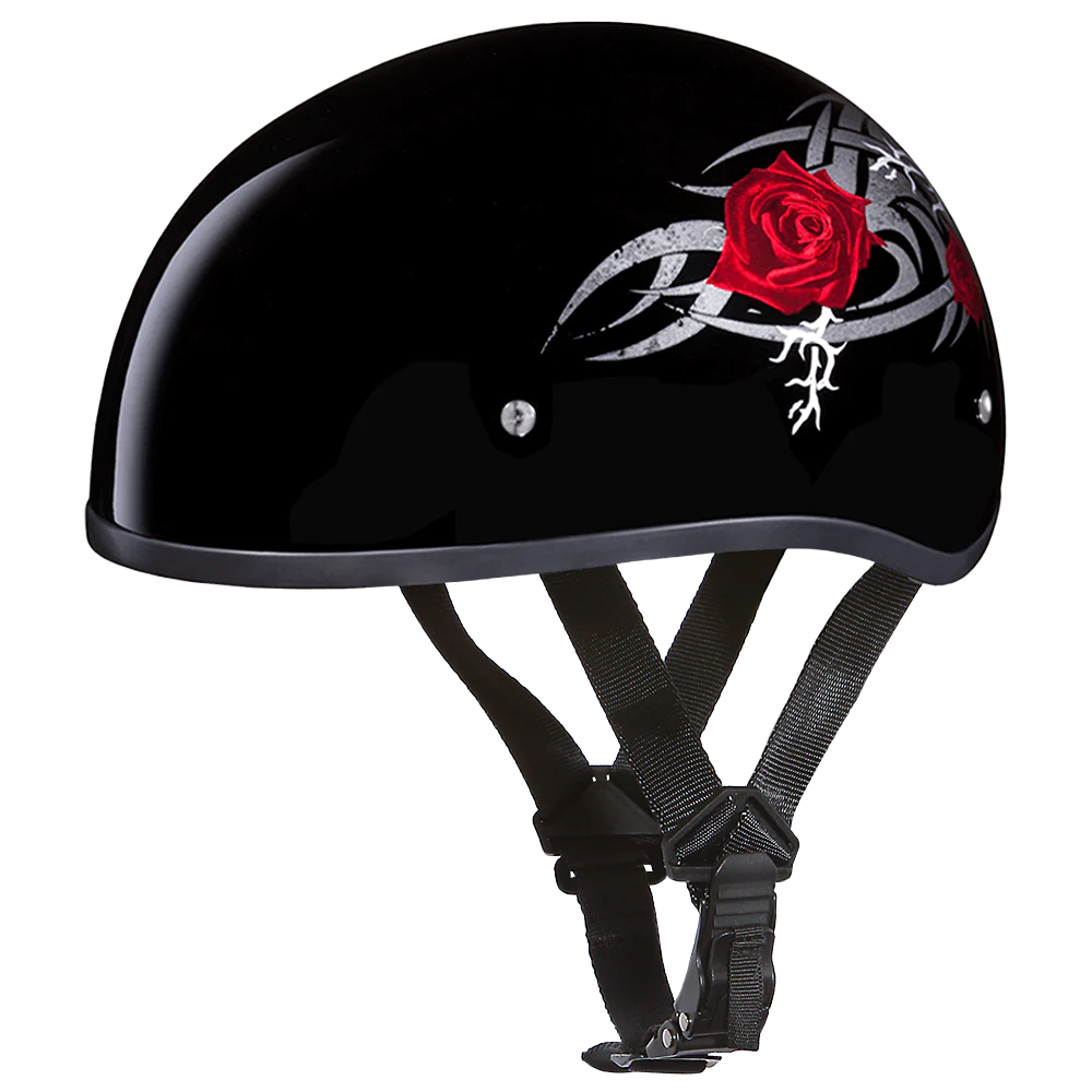 Daytona Skull Cap with Barbed Roses