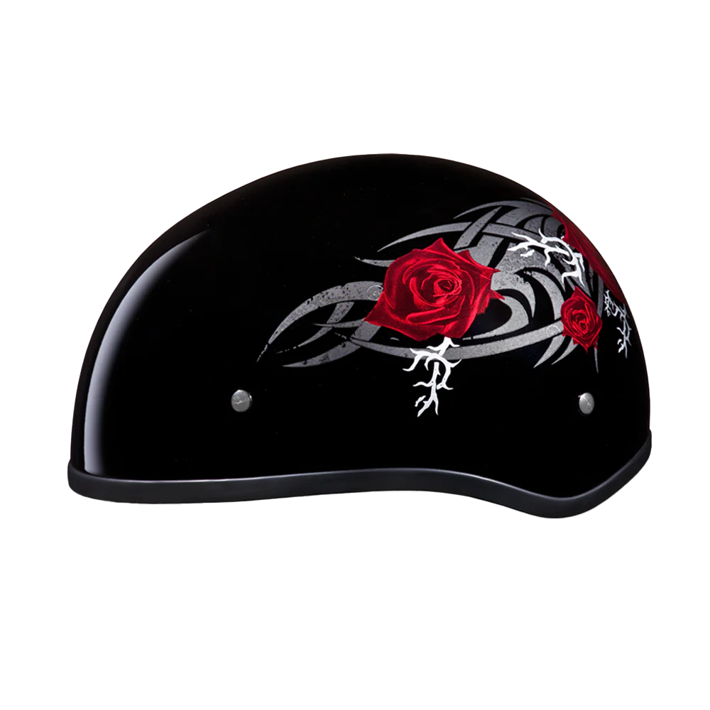 Daytona Skull Cap with Barbed Roses