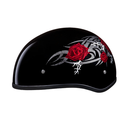 Daytona Skull Cap with Barbed Roses