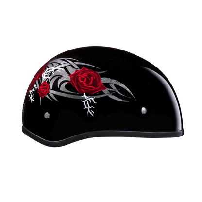 Daytona Skull Cap with Barbed Roses