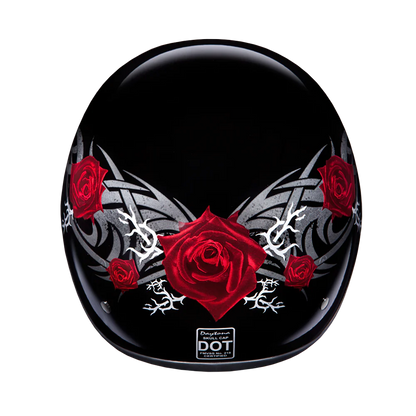 Daytona Skull Cap with Barbed Roses