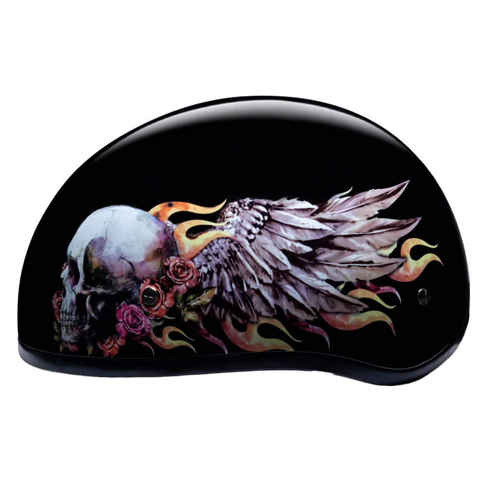 Daytona Skull Cap with Skull Wings