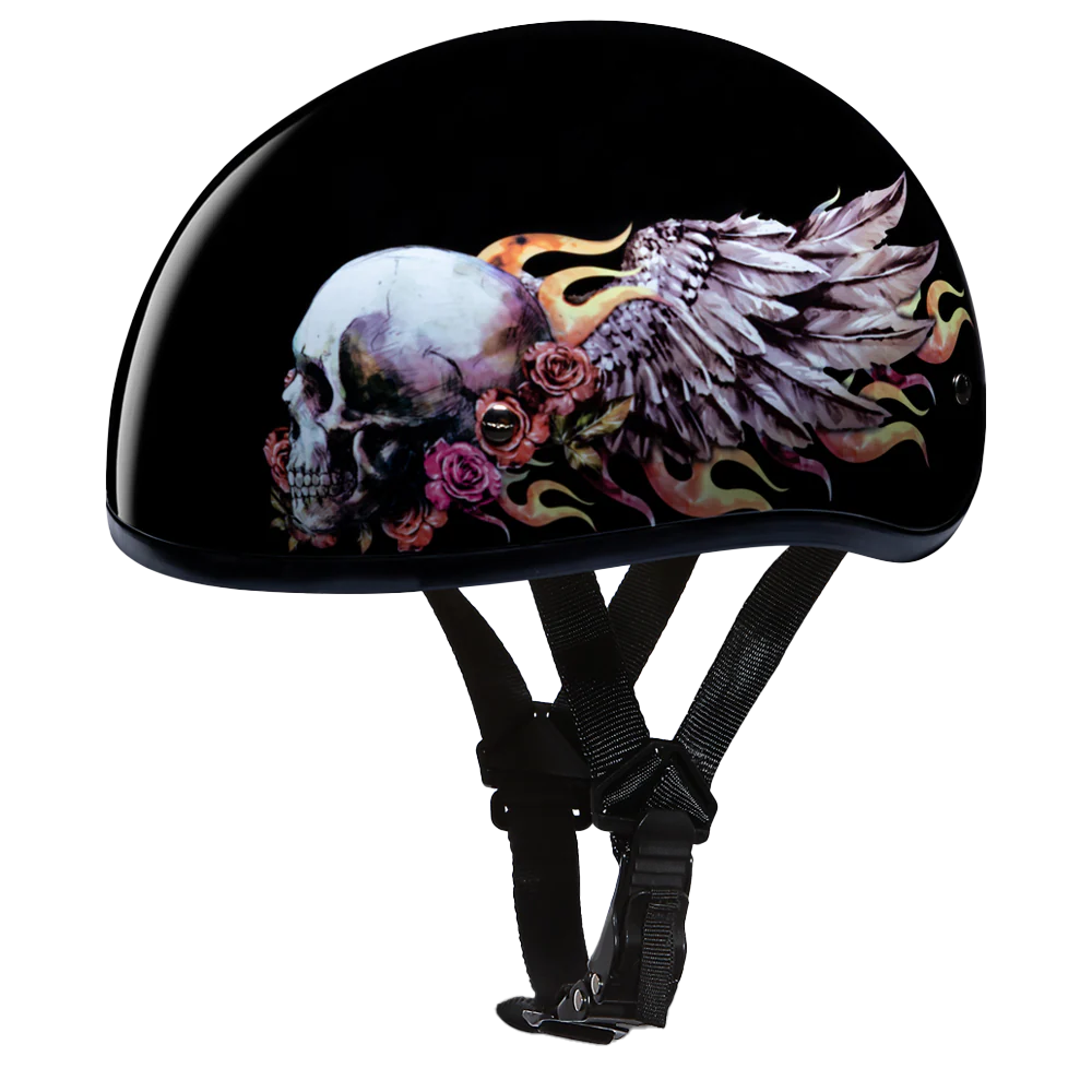 Daytona Skull Cap with Skull Wings