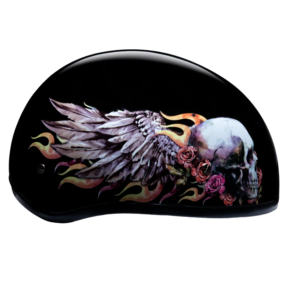 Daytona Skull Cap with Skull Wings