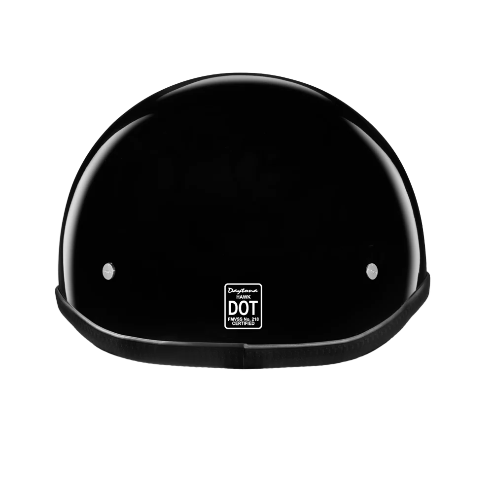 Daytona Hawk "Polo Style" Helmet in Hi-Gloss Black