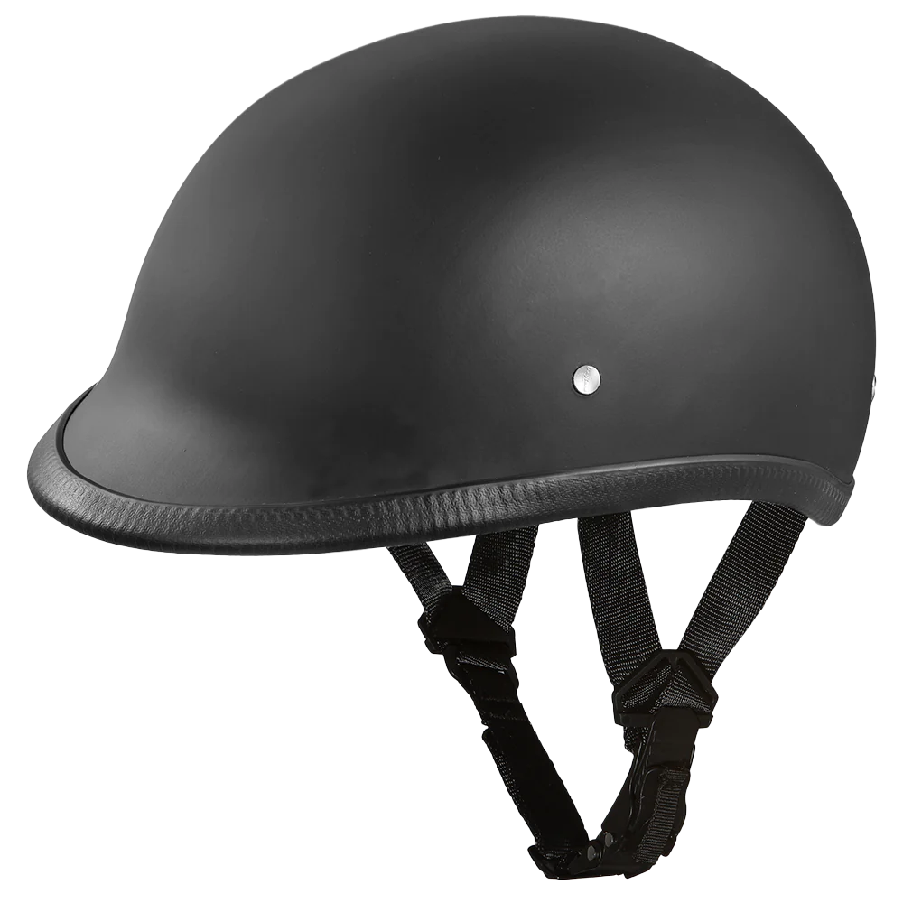 Daytona Hawk "Polo Style" Helmet in Dull Black